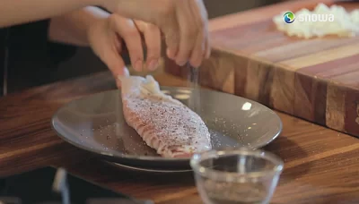 آشپزخانه اسنوا - ماهی با سس شوید